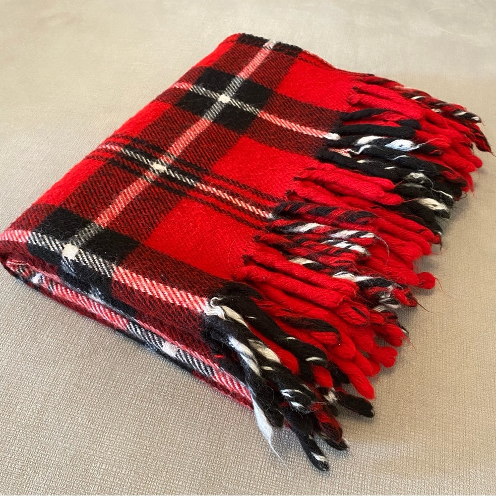 EUC Pendleton Style Plaid Blanket Shawl